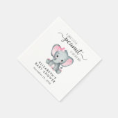 Baby Girl Duwer Niedlich Elephant Serviette (Ecke)