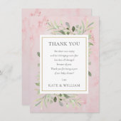 Baby Girl Duwer Poem Spring Verlasse Grünflächen P Dankeskarte (Vorne/Hinten)