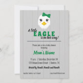 Baby Girl Eagle Green Baby Dusche Einladung (Vorderseite)