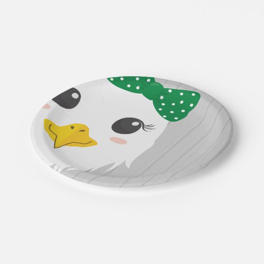 Baby Girl Eagle Green Baby Duschpapier Teller (Schrägansicht)