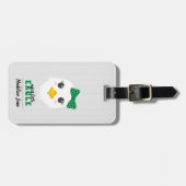 Baby Girl Eagle Green Bag Tag Gepäckanhänger (Vorderseite horizontal)