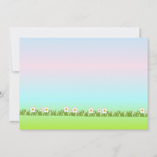 Baby Girl Elephant Flat Announcement Card Ankündigung (Rückseite)