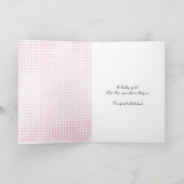 Baby Girl Elephant Glückwunsch Karte (Innenseite)