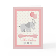Baby Girl Elephant mit Balloons