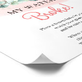 Baby Girl Elephant My Water Broke Poster (Ecke)