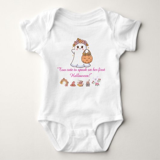 Baby Girl erstes Halloween Baby Strampler (Vorderseite)