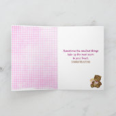 Baby Girl Feet Glückwunsch Karte (Innenseite)