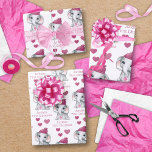 Baby Girl First Christmas Elephant Rosa Name Geschenkpapier Set<br><div class="desc">Erkennen Sie das Erste Weihnachtsfest eines kleinen Mädchens mit diesem personalisierten Geschenkpapier Set von 3 mit einem niedlichen Elefanten in Aquarellfarben, der einen rosa Strumpf trägt und einen rosa Weihnachtsschmuck trägt, umgeben von rosa Herzen, mit dem bearbeitbaren Text NAME'S FIRST CHRISTMAS können Sie stattdessen auf anderen benutzerdefinierten Text wechseln. (Die...</div>