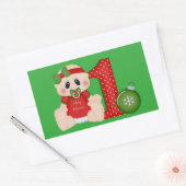 Baby Girl First Christmas Holiday Aufkleber (Umschlag)