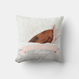 Baby Girl First Christmas | Kissen