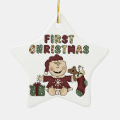 Baby Girl First Christmas Ornament (Vorne)