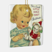 Baby Girl First Christmas Tree Ornament (Rechts)