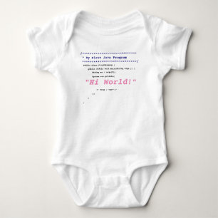 Baby Girl First Java Programm Strampler