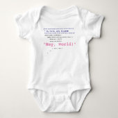Baby Girl First Java Programm Strampler (Vorderseite)