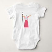 Baby Girl First Passover Niedlich Moses Individuel Baby Strampler (Rückseite)