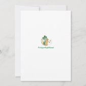 Baby Girl Flat Announccard Ankündigung (Rückseite)