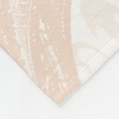 Baby Girl Floral Coral Peach Eiffel Tower Fleecedecke (Ecke)