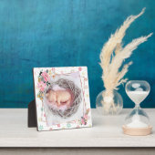 Baby Girl Floral Custom Foto Fotoplatte (InSitu)