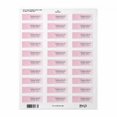 Baby Girl Foot Print Pink Address Label (Vorne)