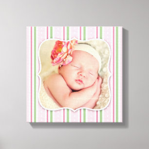 Baby Girl Foto [12x12 Zoll] Leinwanddruck