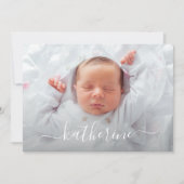 Baby Girl Foto Collage Geburtshinweise (Vorderseite)