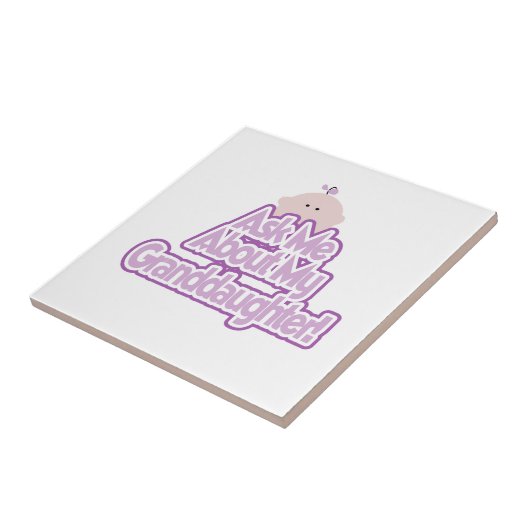 Baby Girl Fragte über meine Großtochter Geschenke Fliese (Seite)