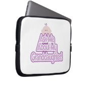 Baby Girl Fragte über meine Großtochter Geschenke Laptopschutzhülle (Vorne Rechts)
