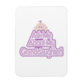 Baby Girl Fragte über meine Großtochter Geschenke Magnet (Vertikal)