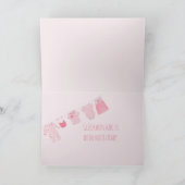 Baby Girl German gratuliert Karte (Innenseite)