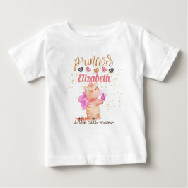 Baby Girl Geschenke 1. Geburtstag Dusche Prinzessi Baby T-shirt