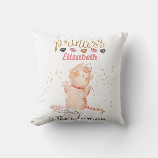 Baby Girl Geschenke 1. Geburtstag Dusche Prinzessi Kissen (Vorderseite)