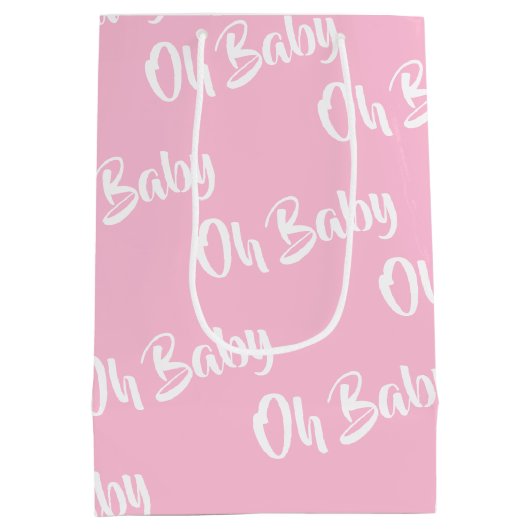 Baby Girl Geschenktasche Mittlere Geschenktüte (Rückseite)