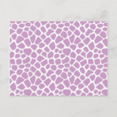 Baby Girl Giraffe Kinderdusche Wörter der Ratenkar Hinweiskarte (Rückseite)