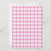 Baby Girl Golfing Elephant & Monkey Dusche Einladung (Rückseite)