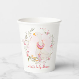 Baby Girl Goose Paper Cups Pappbecher