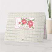 Baby Girl Gratulation Paper Gruß Karte (Rückseite)