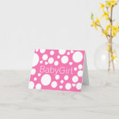 Baby Girl gratulieren Karte (Gelbe Blume)