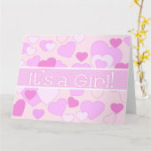 Baby Girl gratulieren Karte (Gelbe Blume)