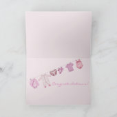 Baby Girl gratulieren Karte (Innenseite)