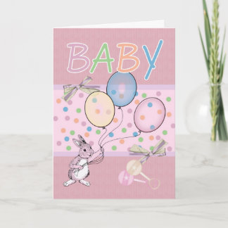 Baby Girl gratuliert dem neuen Baby Karte