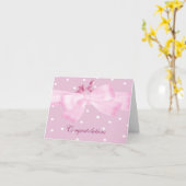 Baby Girl Grußkarte Karte (Gelbe Blume)