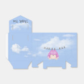 Baby Girl hanging on Clothesline Geschenkschachtel (Ungefaltet)