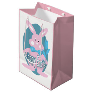 Baby Girl Happy Oster Bunny MGB Mittlere Geschenktüte