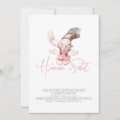 Baby Girl Heaven Gebäck Niedliche Minimalistische Einladung (Vorderseite)