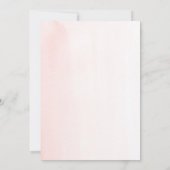 Baby Girl Heaven Gebäck Niedliche Minimalistische Einladung (Rückseite)