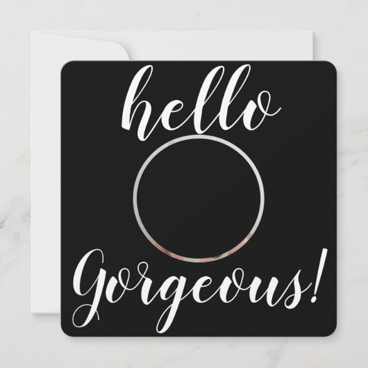 Baby Girl Hello Gorgeous Foto Birth (Vorderseite)