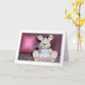 Baby Girl Herzlichen Glückwunsch Karte (Gelbe Blume)