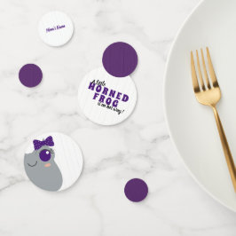 Baby Girl Horned Frog Lila Baby Dusche Konfetti