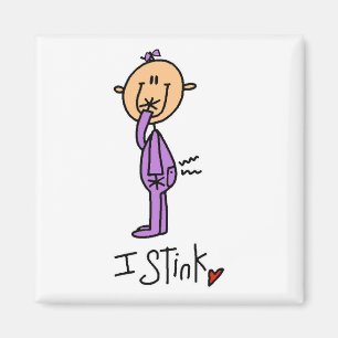 Baby Girl I Stink T-Shirts und Geschenke Magnet