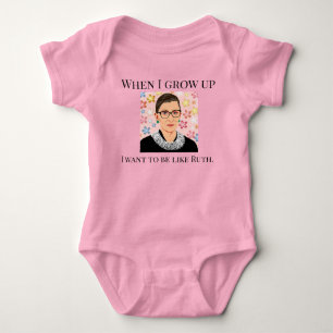 Baby Girl Ich wollte, wie Ruth Bader Ginsberg zu s Strampler